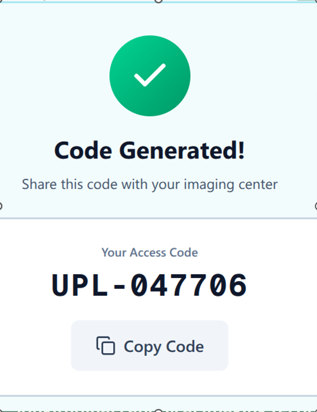 VisitVizor generated upload code example